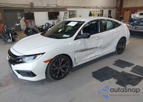 2021 Honda Civic Sport z USA, uszkodzony, nr VIN 2HGFC2F88MH515583